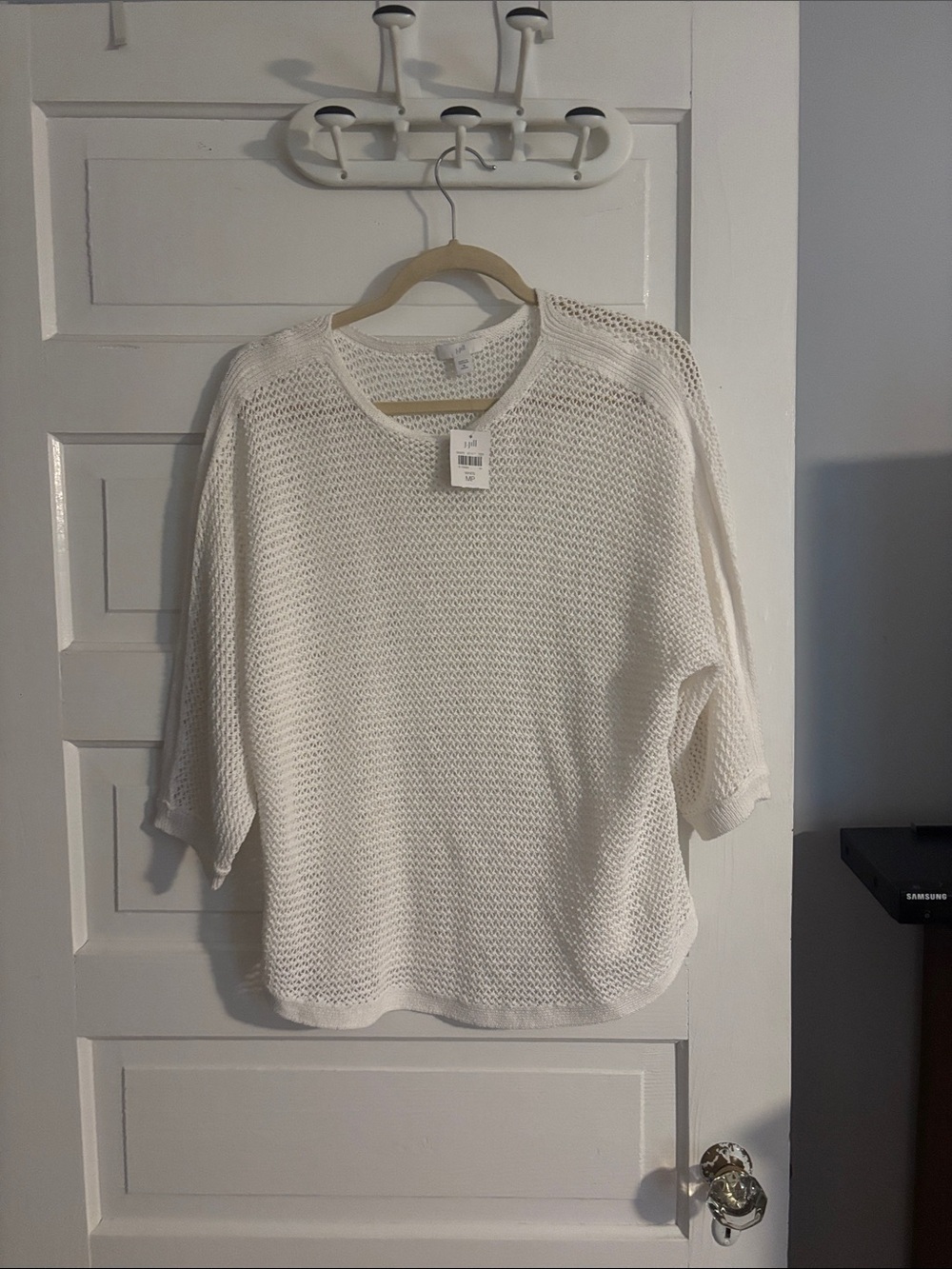 NWT Lightweight White Knit Women's Sweater